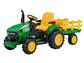  TRACTOR ELÉCTRICO JOHN DEERE VERDE - Miniatura 1