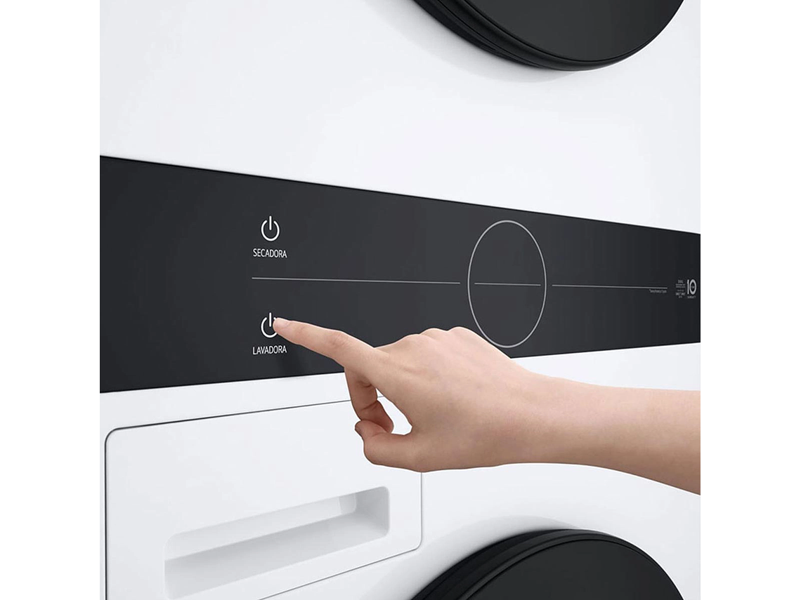 LAVADORA SECADORA CARGA FRONTAL LG WK14WS6R 14KG/10KG BLANCO 4