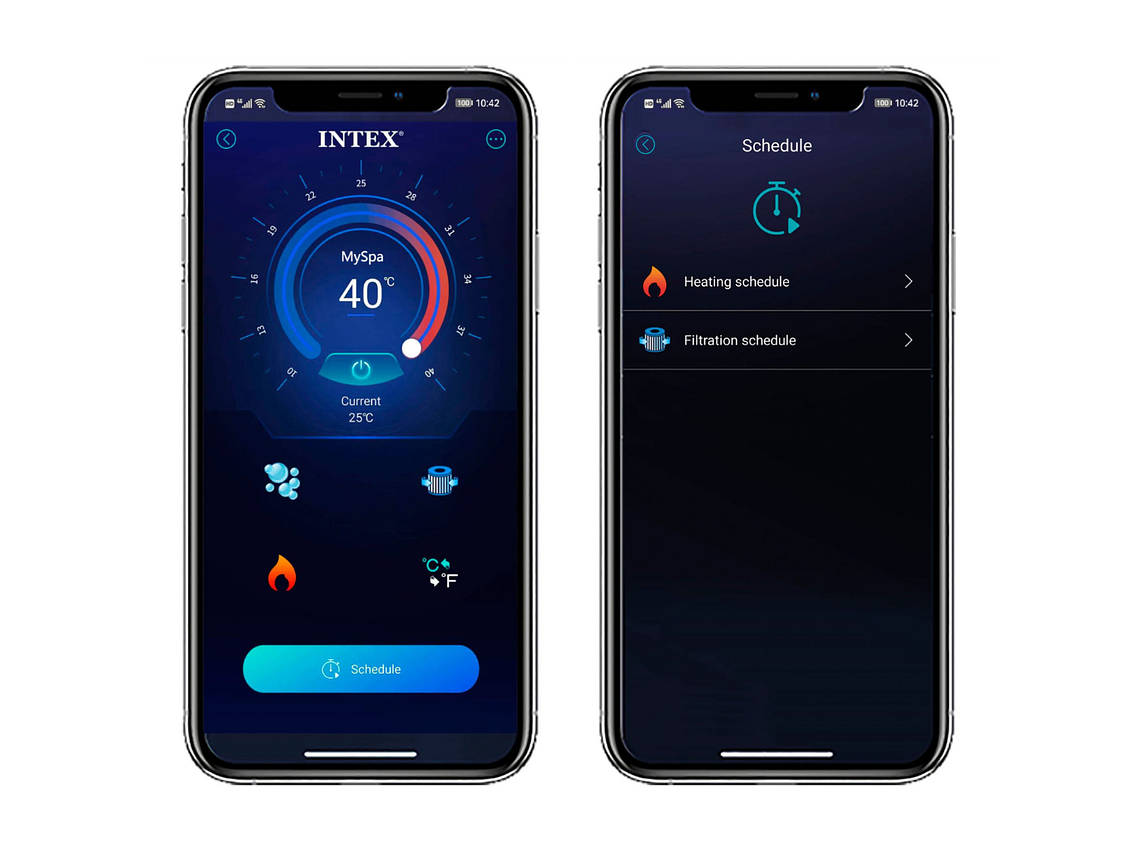 SPA HOT TUB INFLABLE INTEX GREYWOOD DELUXE 4 PERSONAS 6