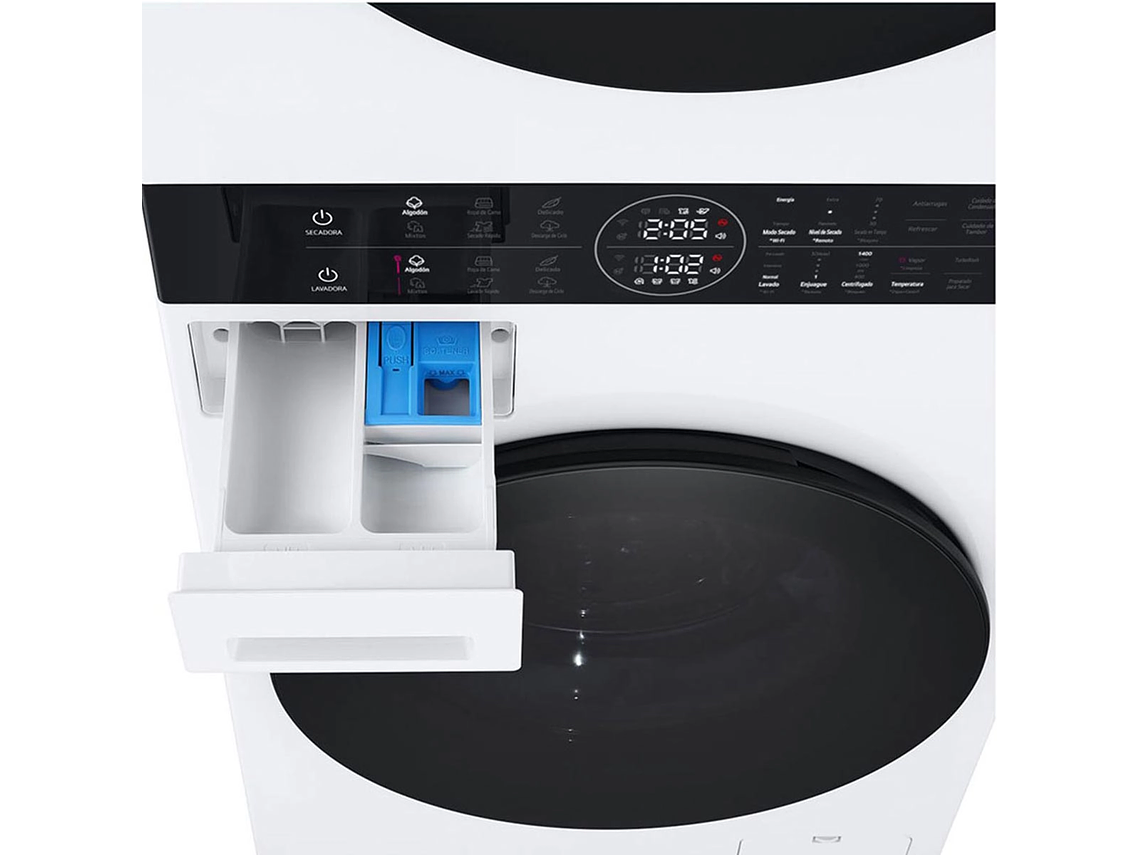 LAVADORA SECADORA CARGA FRONTAL LG WK14WS6R 14KG/10KG BLANCO 6