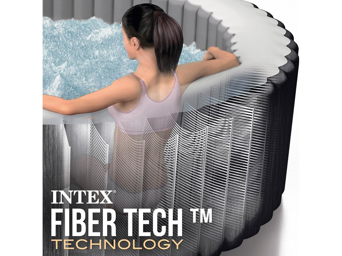 SPA HOT TUB INFLABLE INTEX GREYWOOD DELUXE 4 PERSONAS 7