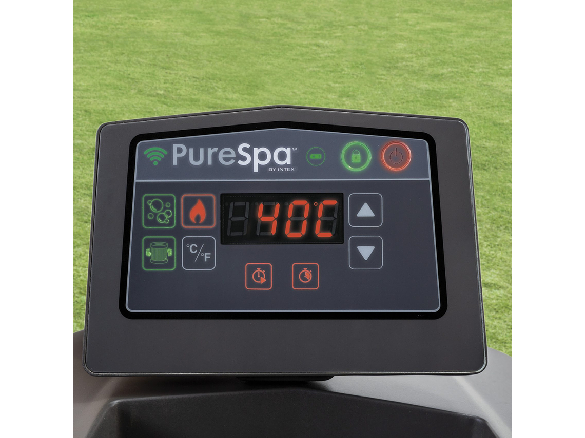 SPA HOT TUB INFLABLE INTEX GREYWOOD DELUXE 4 PERSONAS 9