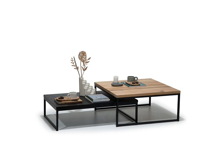 MESA MEDULAR DUO WOOD BLACK LENGA ACERO 1