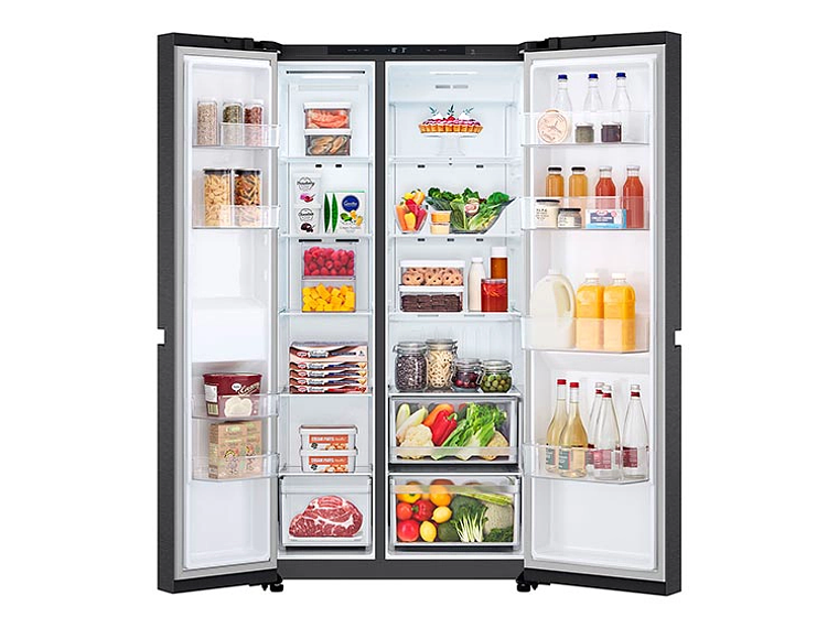 REFRIGERADOR SIDE BY SIDE LG GS66BPM 658L NO FROST GRAFITO 9