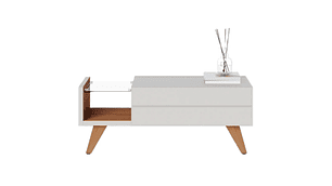 MESA DE CENTRO DI PORETTI DESIGN NORONHA BLANCO 90 X 54 CM 1C