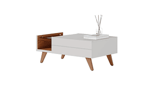 MESA DE CENTRO DI PORETTI DESIGN NORONHA BLANCO 90 X 54 CM 1C