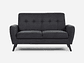 SOFÁ ROSEN ADELE 2 CUERPOS GRAFITO - Miniatura 1