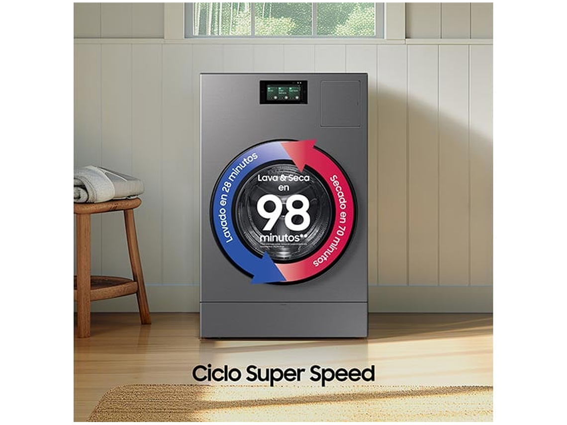 LAVADORA SECADORA SAMSUNG WD25DB8995BZ BE SPOKE 25KG/15KG GRIS 11