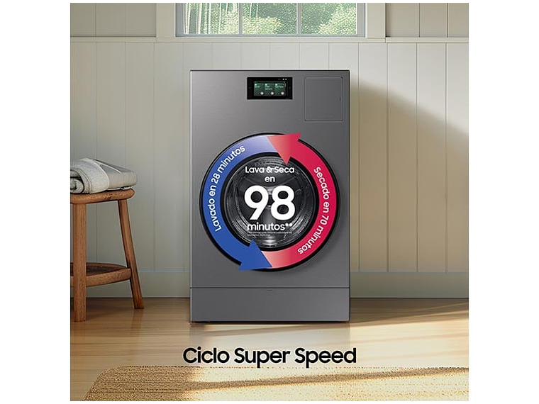 LAVADORA SECADORA SAMSUNG WD25DB8995BZ BE SPOKE 25KG/15KG GRIS 11