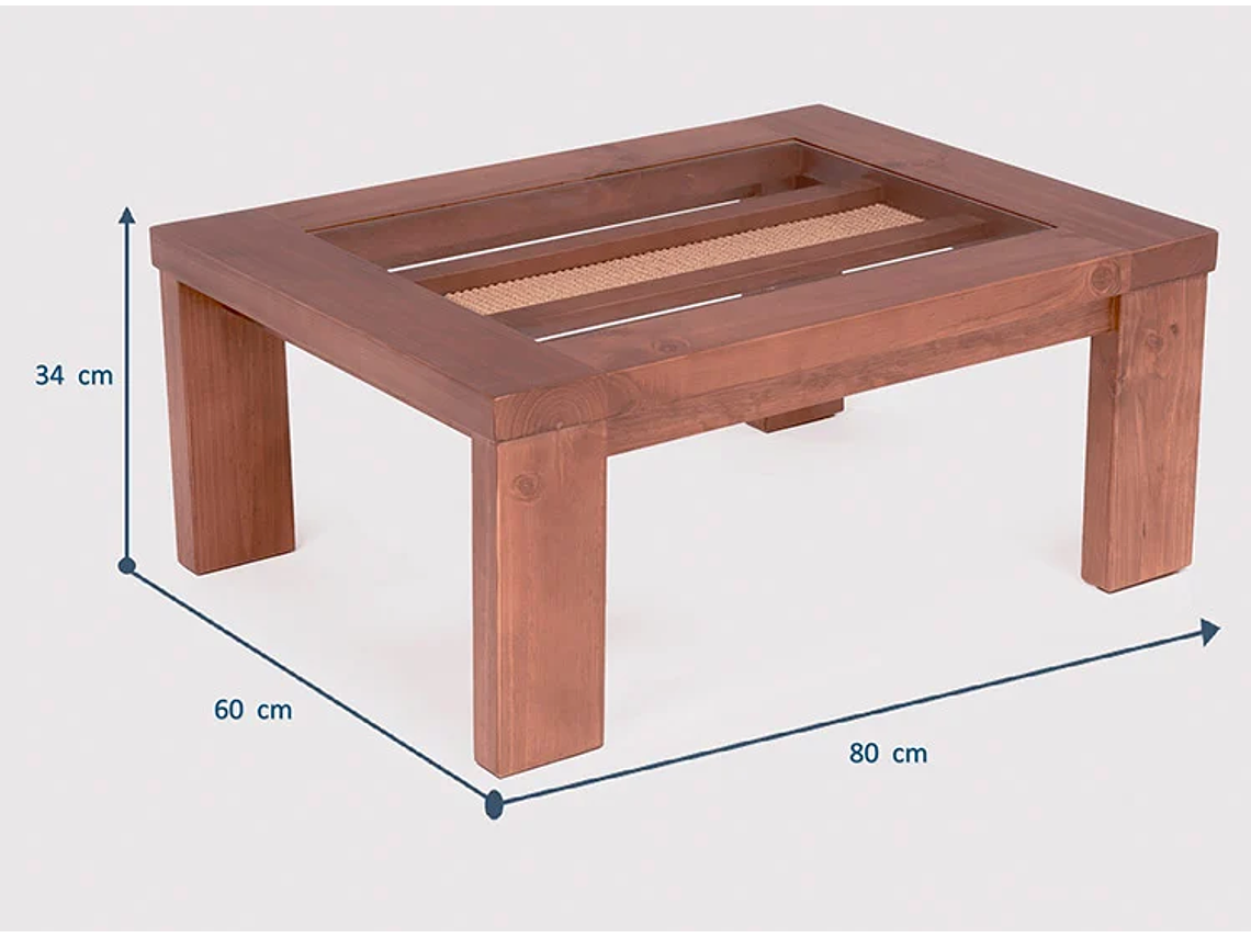 MESA DE CENTRO EROOMS SISAL BARCELONA CANELA 5