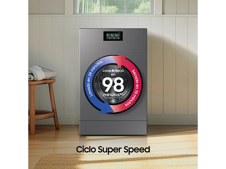 SAMSUNG LAVADORA SECADORA BESPOKE AI 25 KG 8