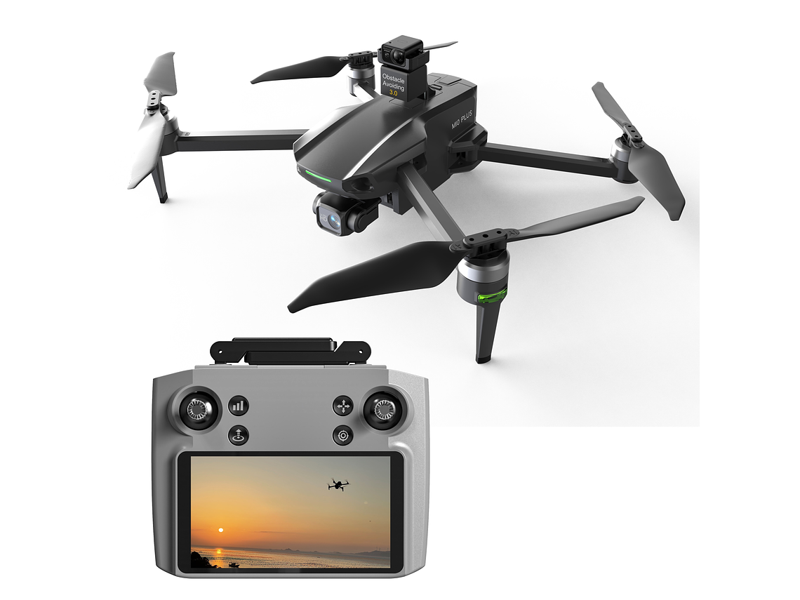 DRON WIFI 5G 4K EIS 4000M GPS EVASIÓN DE OBSTÁCULOS Y CONTROL CON PANTALLA M10 PLUS 5