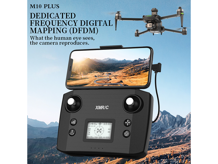 DRON WIFI 5G 4K EIS 4000M GPS EVASIÓN DE OBSTÁCULOS Y CONTROL CON PANTALLA M10 PLUS 8