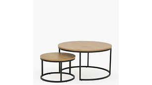 MESAS CENTRO FORM DESIGN ANIDADAS SPIRO METAL