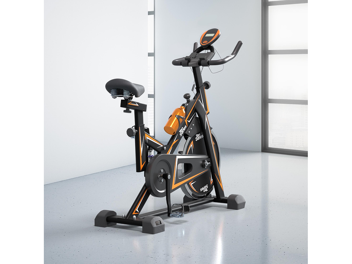 BICICLETA DE SPINNING TEN SERIES X4000 VOLANTE 120KG 1