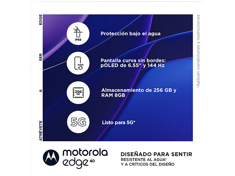 CELULAR MOTOROLA EDGE40 256 GB 8 GB RAM 32MP 6.5