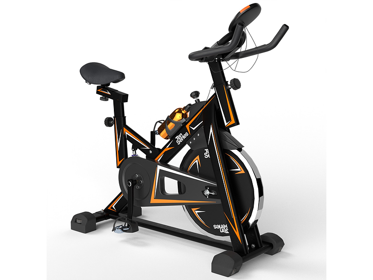 BICICLETA DE SPINNING TEN SERIES X4000 VOLANTE 120KG 4