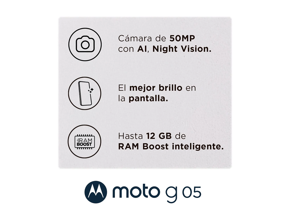 CELULAR MOTO G05 4GB 64GB ANDROID 15 6.7' EN COLOR ROJO 3