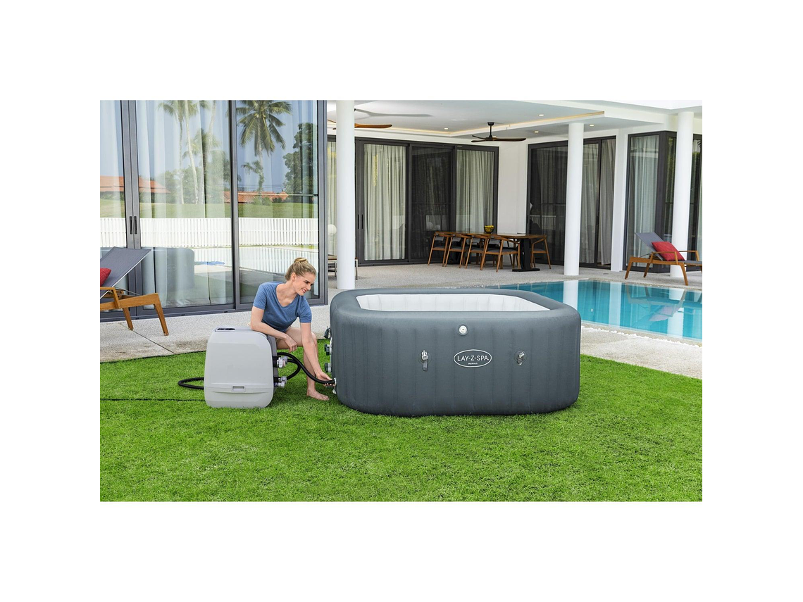 HOT TUB JACUZZI INFLABLE HAWAII HIDROMASAJE 6 PERS BESTWAY 7