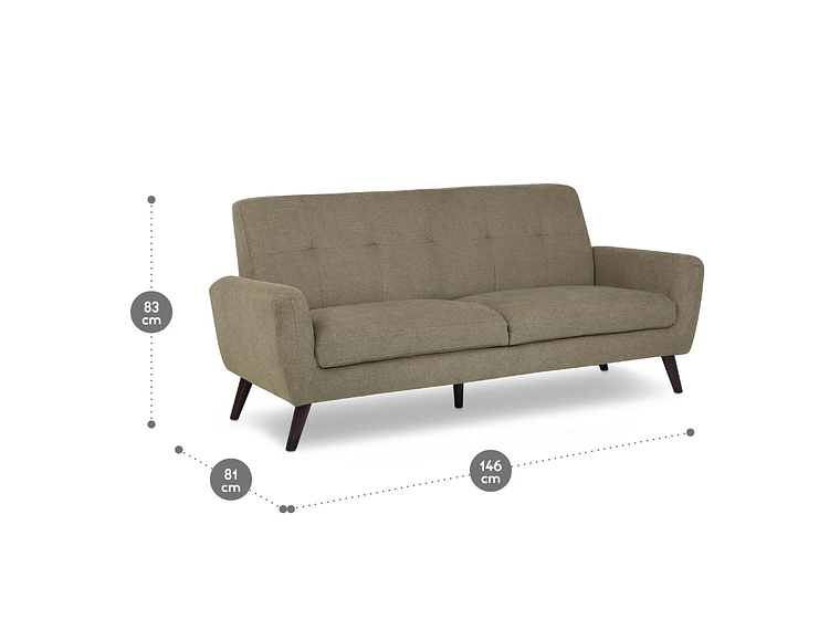 SOFÁ ROSEN ADELE 3 CUERPOS TAUPE 4
