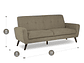 SOFÁ ROSEN ADELE 3 CUERPOS TAUPE - Miniatura 4