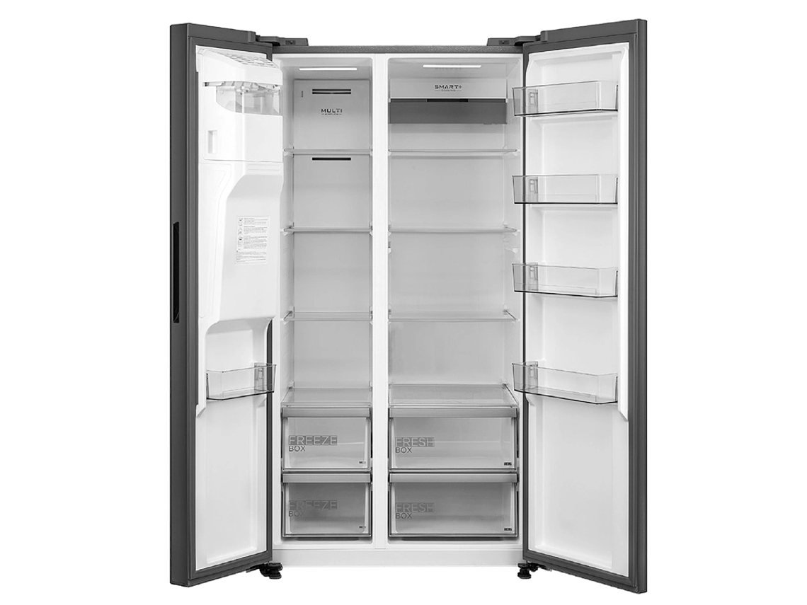 REFRIGERADOR SIDE BY SIDE MIDEA MDRS761FGEDX 569L NO FROST NEGRO 5