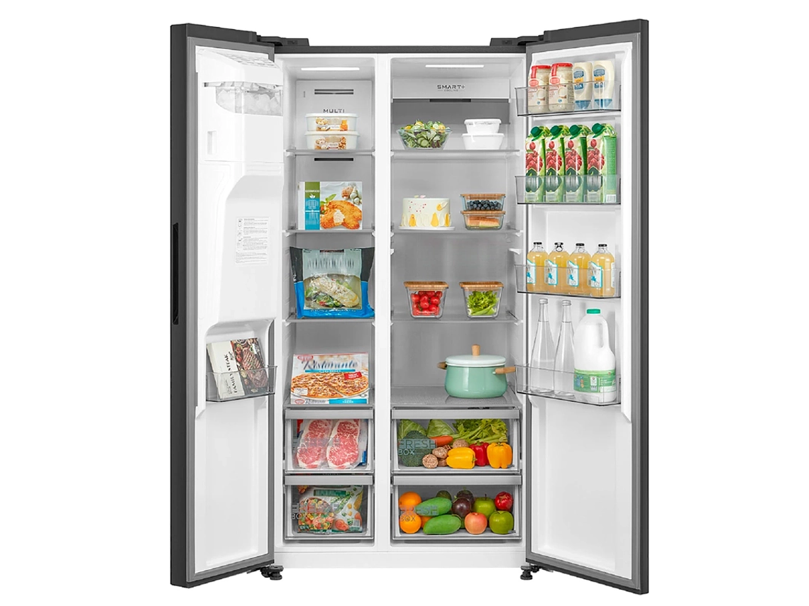 REFRIGERADOR SIDE BY SIDE MIDEA MDRS761FGEDX 569L NO FROST NEGRO 6