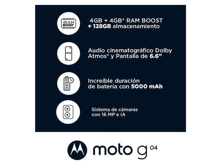 MOTO G04 128GB 4GB NARANJO 7