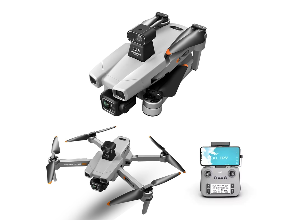 DRON WIFI 5G 4K EIS 4000M GPS 8000MAH EVASIÓN DE OBSTÁCULOS AE86 PRO MAX 4