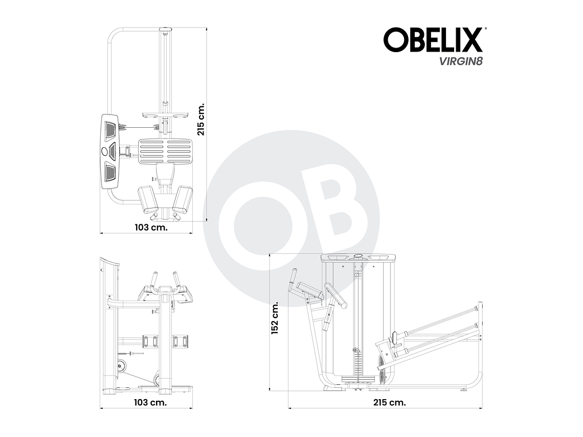 Glúteo Aislado V8 Series | Obelix 2