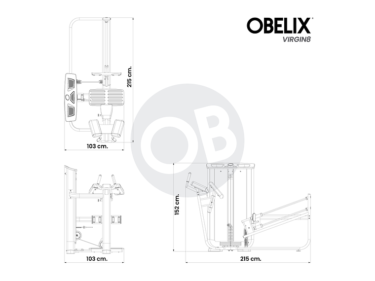 Glúteo Aislado V8 Series | Obelix 2