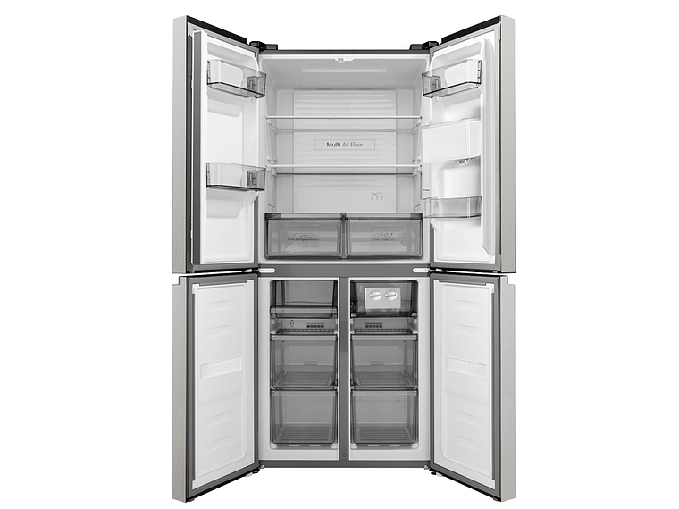 REFRIGERADOR FRENCH DOOR HISENSE RQ5P431NMDA 425L NO FROST GRIS 3