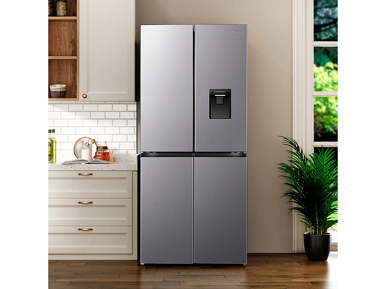 REFRIGERADOR FRENCH DOOR HISENSE RQ5P431NMDA 425L NO FROST GRIS 4