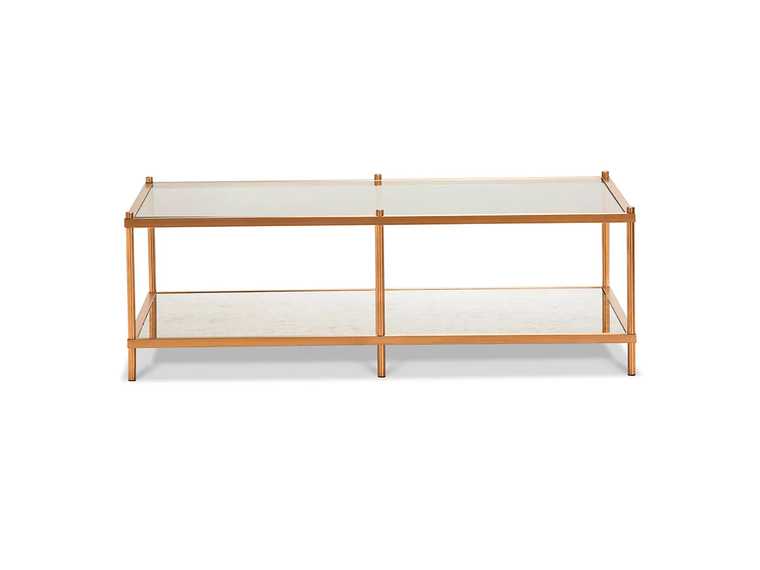 MESA CENTRO ROSEN TRIBECA 120 X 70 CM ACERO 1