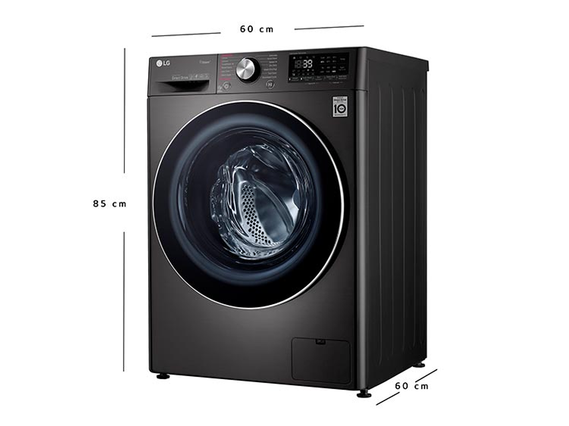 LAVADORA SECADORA LG WD14BVC2S6C 14KG/8KG NEGRO 3