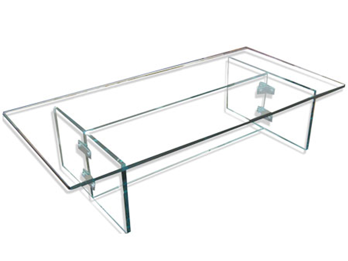 MESA DE CENTRO CLAVIJO DESIGN CLEAR TRANSPARENTE 1