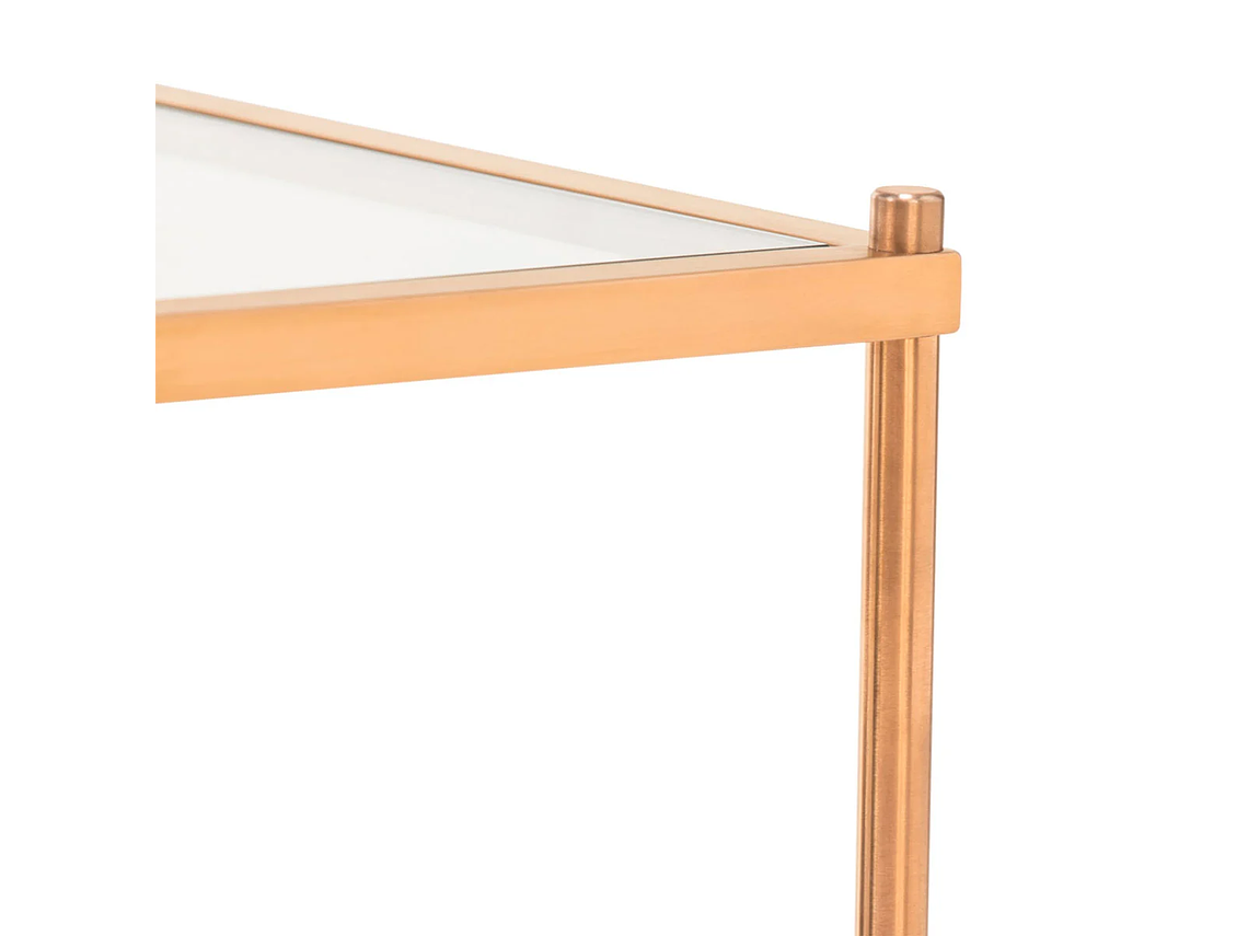 MESA CENTRO ROSEN TRIBECA 120 X 70 CM ACERO 7