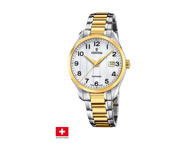 RELOJ FESTINA MUJER F20027/1 SWISS PLATEADO ACERO CLASICO 1
