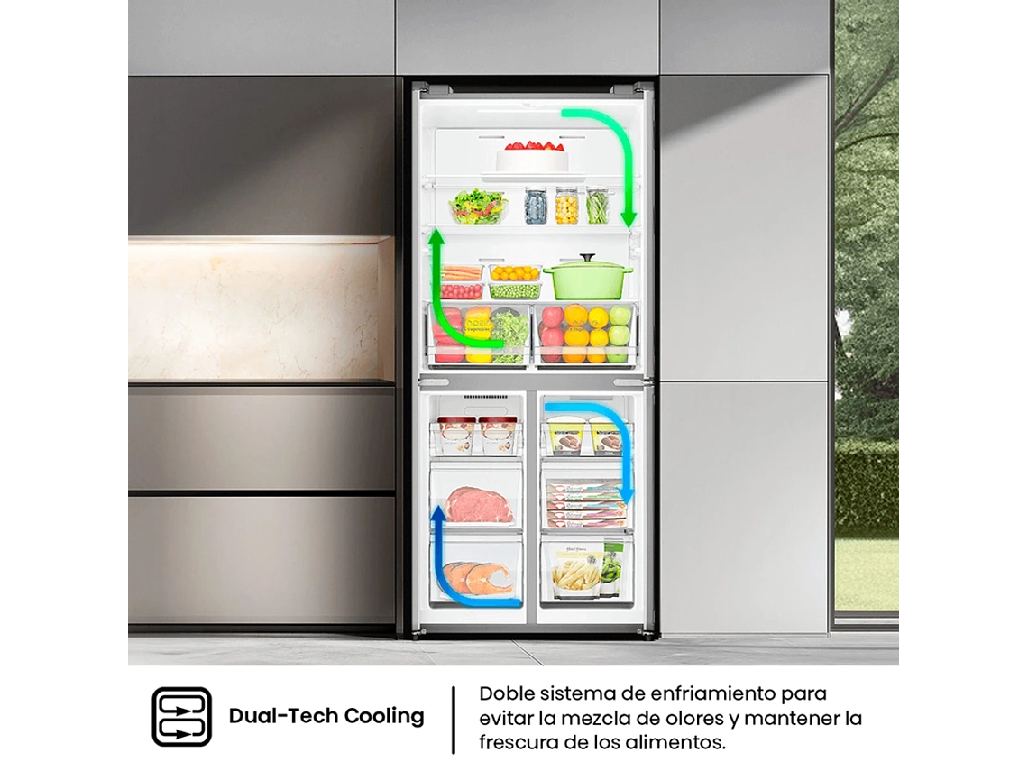 REFRIGERADOR SIDE BY SIDE HISENSE 456L NO FROST RQ5P470NECF 8