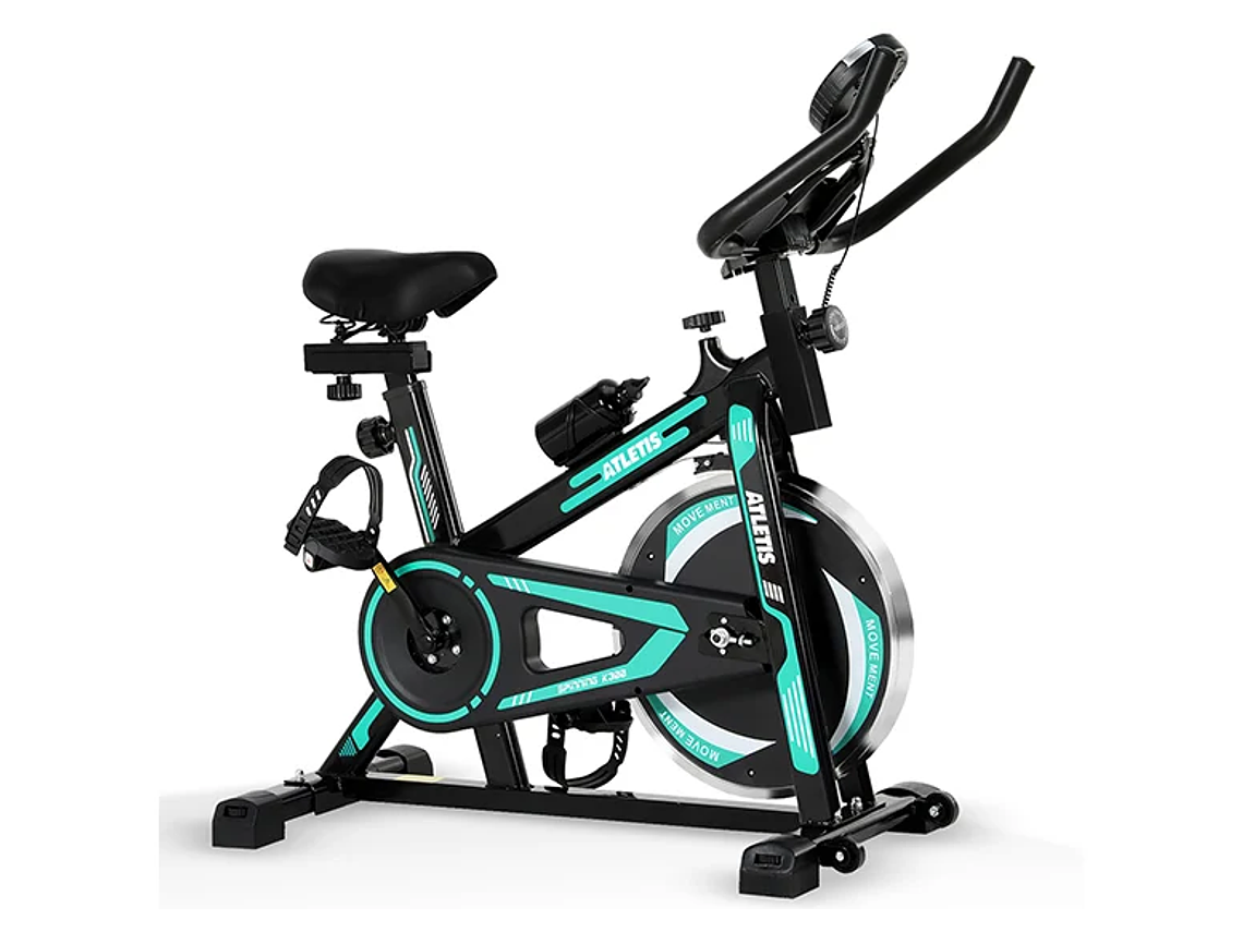 BICICLETA SPINNING ATLETIS 1632650 CAPACIDAD 120 KG K300 6KG VERDE 1
