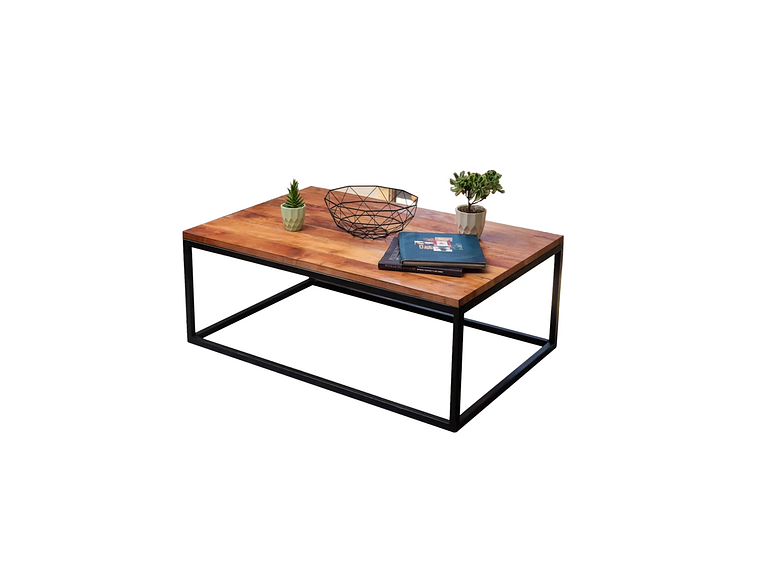 MESA CENTRO ILOFT COBLENZA L ROBLE 120X70 ACERO 3