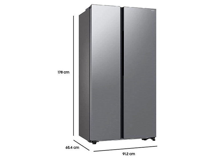 REFRIGERADOR SIDE BY SIDE SAMSUNG RS57DG4000M9 564L NO FROST ACERO 2