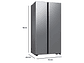 REFRIGERADOR SIDE BY SIDE SAMSUNG RS57DG4000M9 564L NO FROST ACERO - Miniatura 2