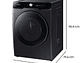 LAVADORA SECADORA SAMSUNG WD22T6500GV 22KG/13KG NEGRO - Miniatura 6