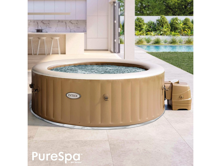 SPA HOT TUB INFLABLE INTEX BUBBLE MASSAGE 4 PERSONAS 2