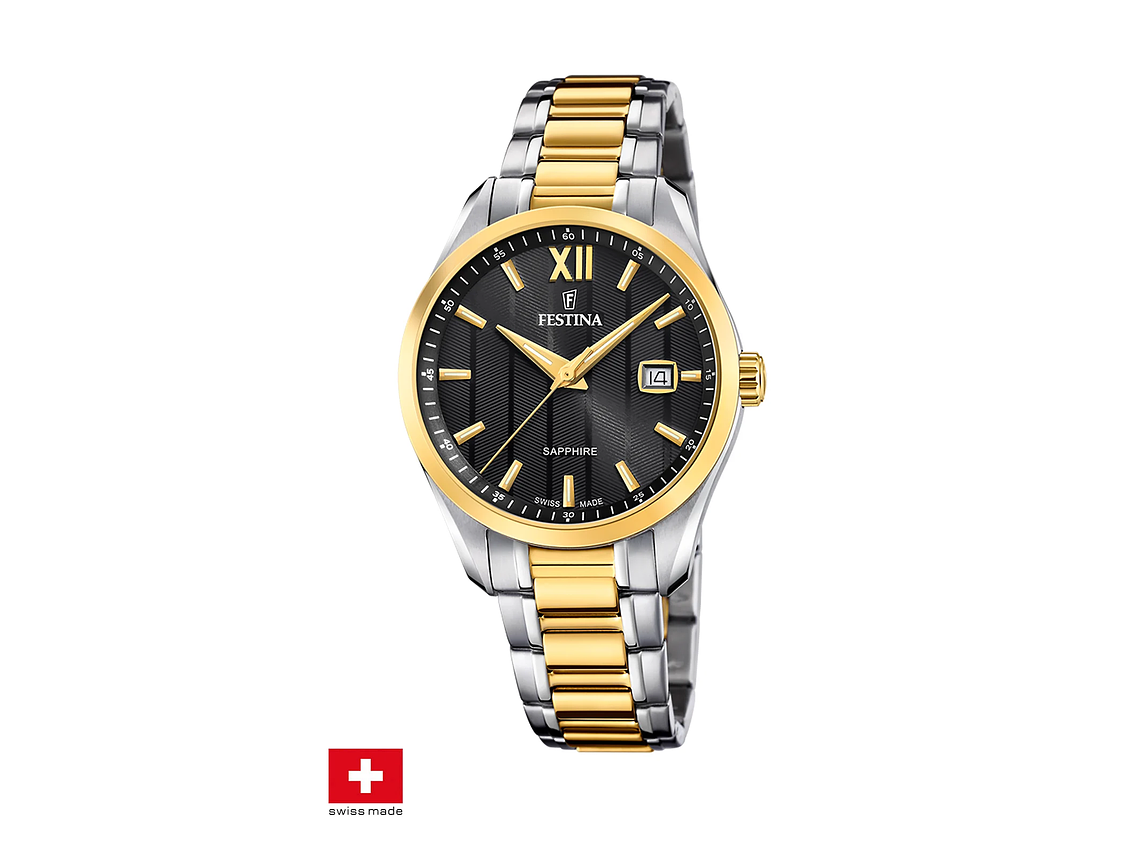 RELOJ FESTINA MUJER F20027/4 SWISS NEGRO ACERO CLASICO 1