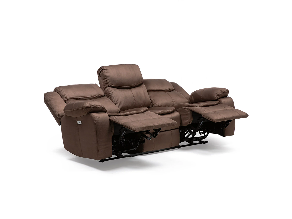 SILLÓN VYS SPA ELECTRABROWN 3 CUERPOS ACERO CAFE ELECTRA BROWN ELECTRICO + USB CELULAR 2