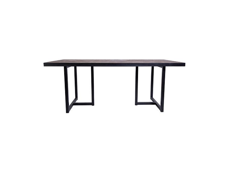  MESA COMEDOR MEYA MUEBLES DARJAN MADERA OLMO Y ACERO 1