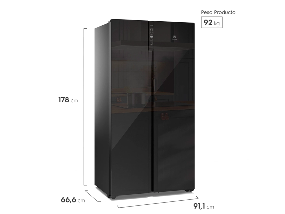 REFRIGERADOR SIDE BY SIDE ELECTROLUX 525 L NO FROST ES5GB 2