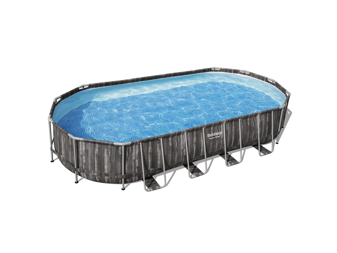 PISCINA BESTWAY OVALADA FILTRO+ACCESORIOS 7.32MX3.66MX1.22M 6